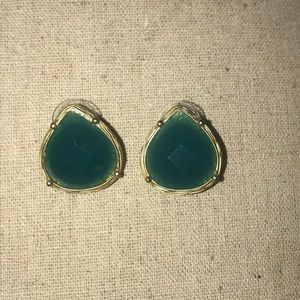 Green and gold studs